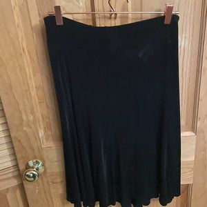 Fiore black midi skirt